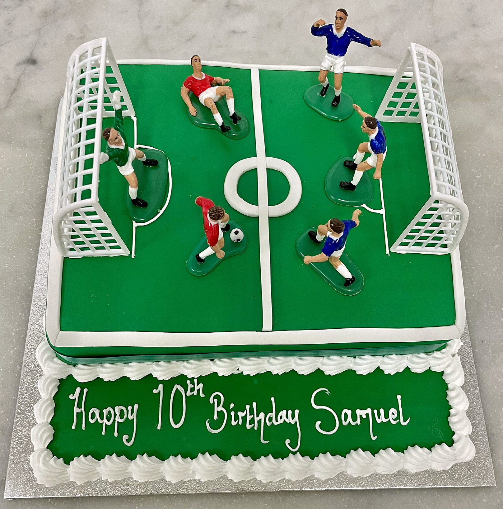Rectangular Football Pitch Cake | Em Cakes